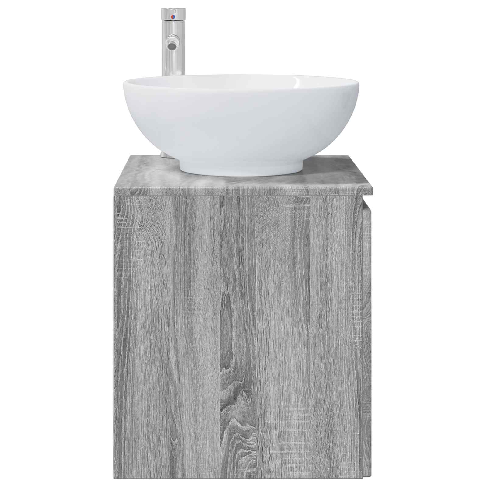 Vaidade com pia suspensa sonoma cinzento 49,5 x 44,5 x 65 cm