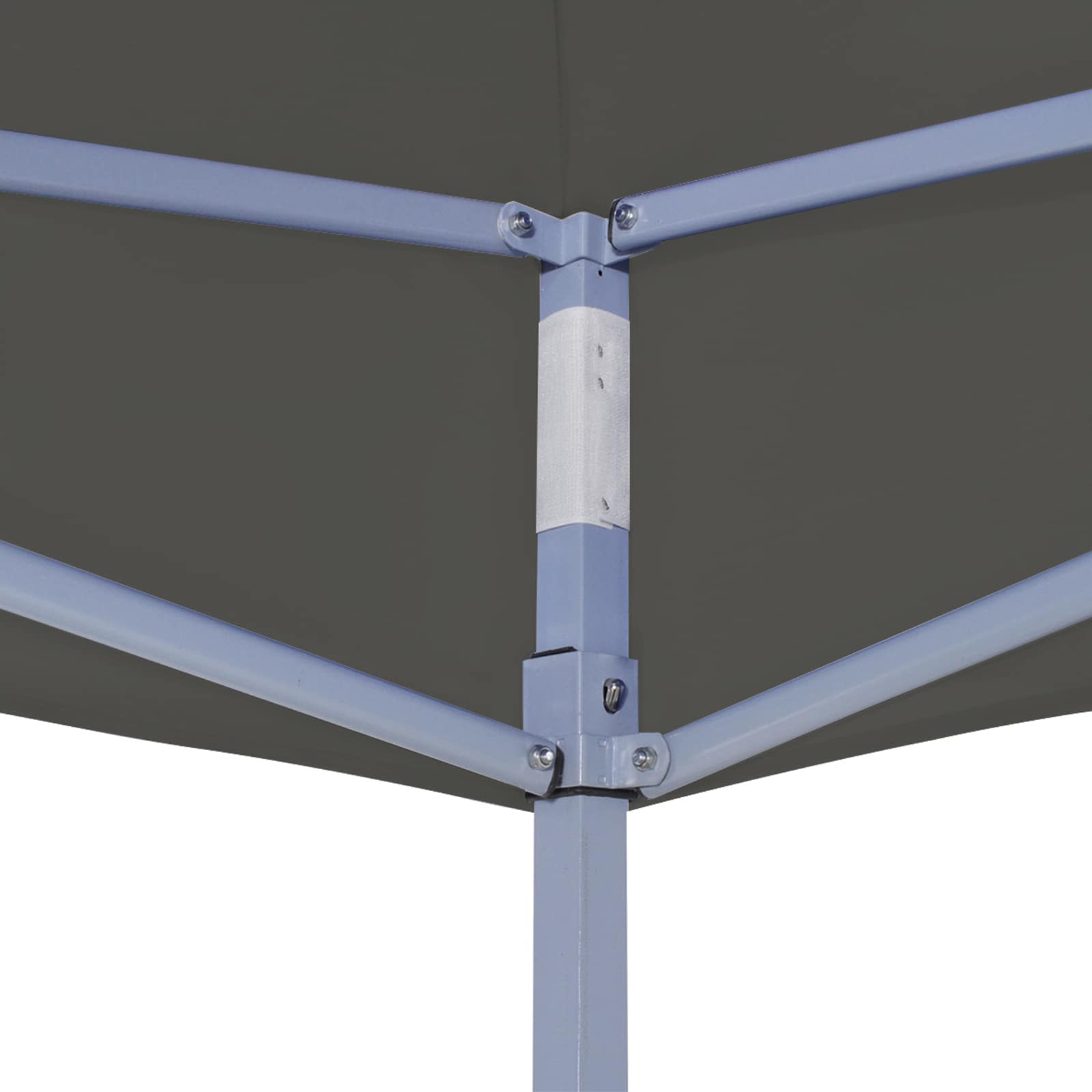 Tenda de festa antracite 291 x 291 x 315 cm tecido oxford
