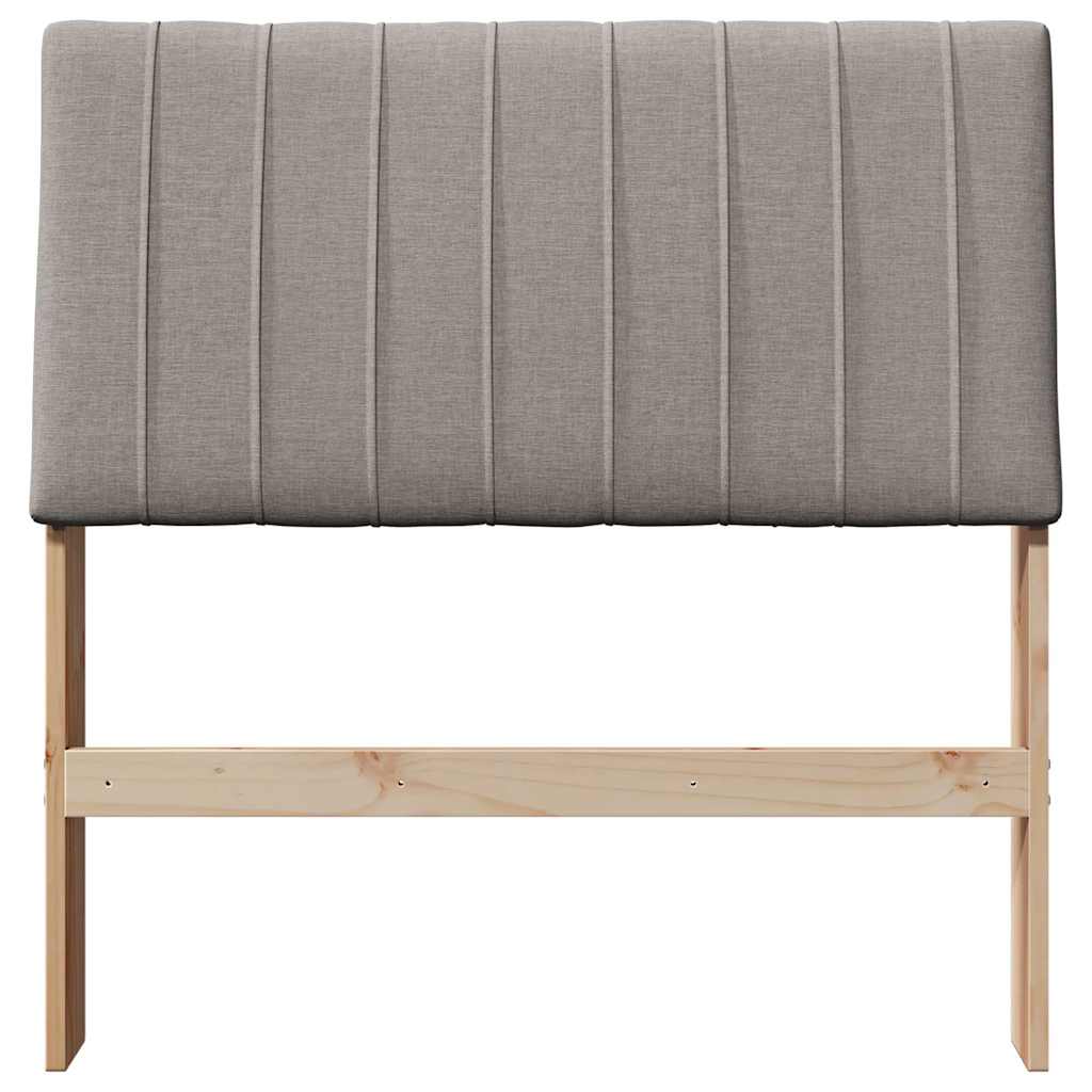 Cabeceira estofada cinzento-acastanhado 90 cm