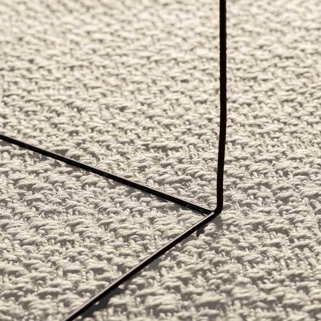 Tapete zizur creme 80x150cm aspeto de juta interior e exterior