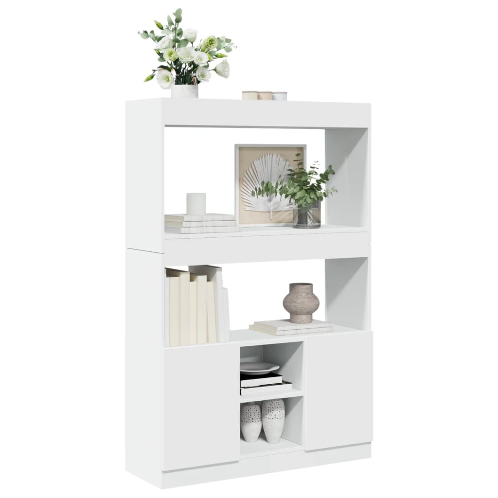 Armário alto 92x33x140 cm derivados de madeira branco