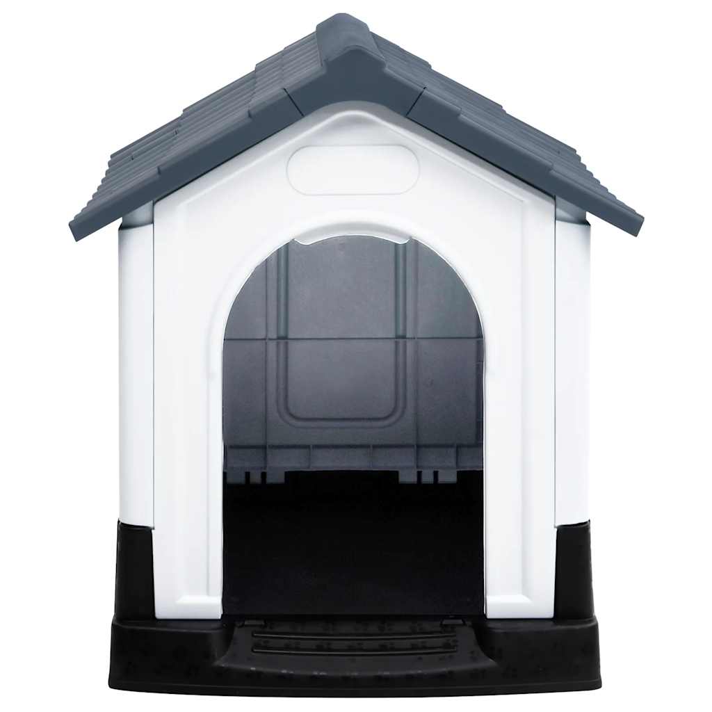 Casota para cães cinza 57x68x66 cm polipropileno