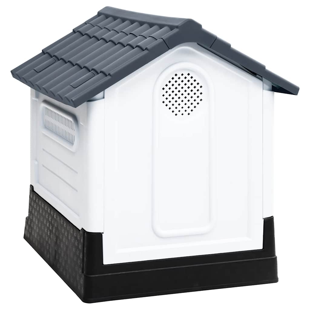 Casota para cães cinza 57x68x66 cm polipropileno