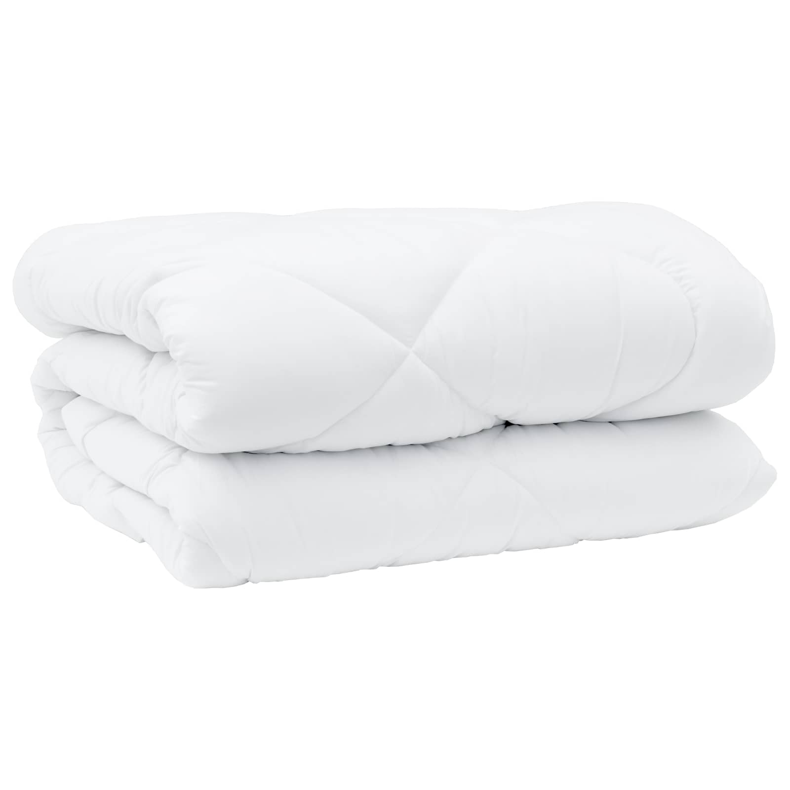 Edredom de inverno branco 240 x 222 x 5 cm poliéster
