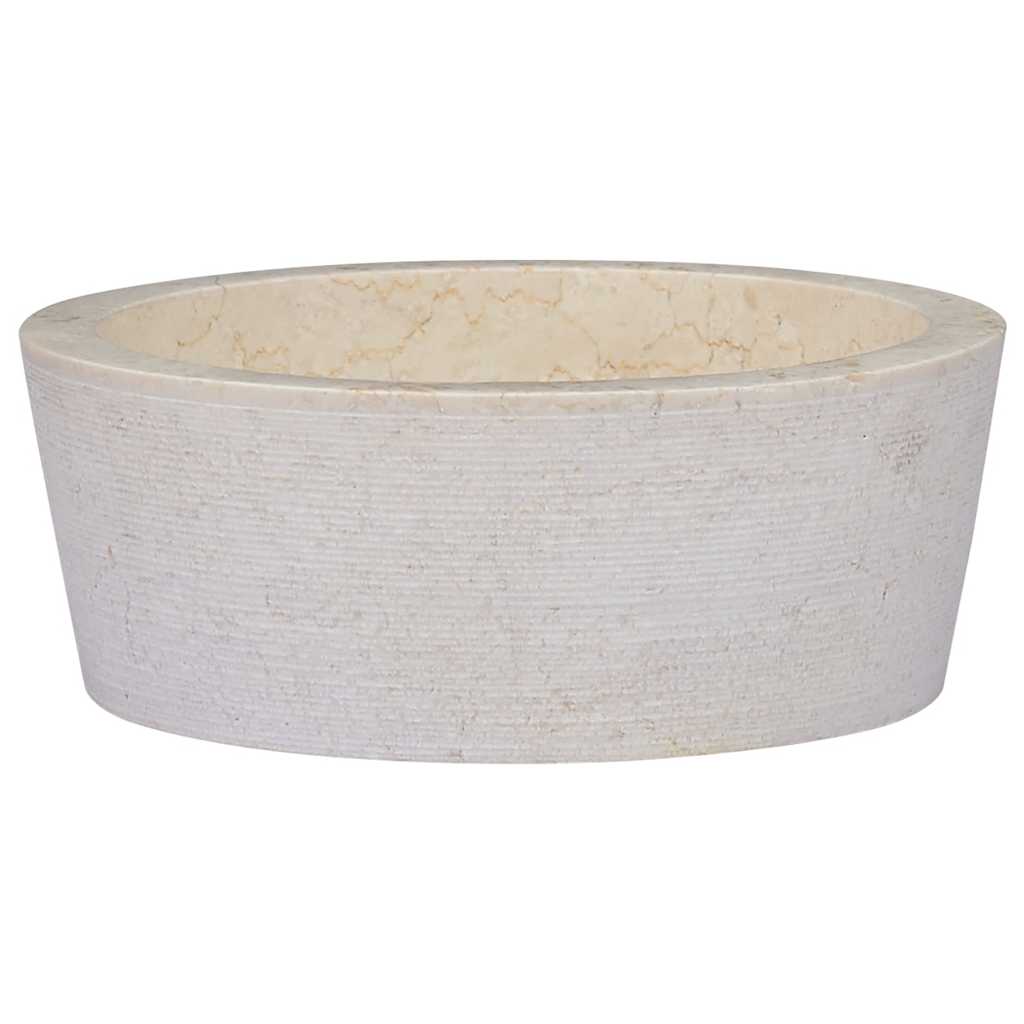 Lavatório ø40x15 mármore cor creme
