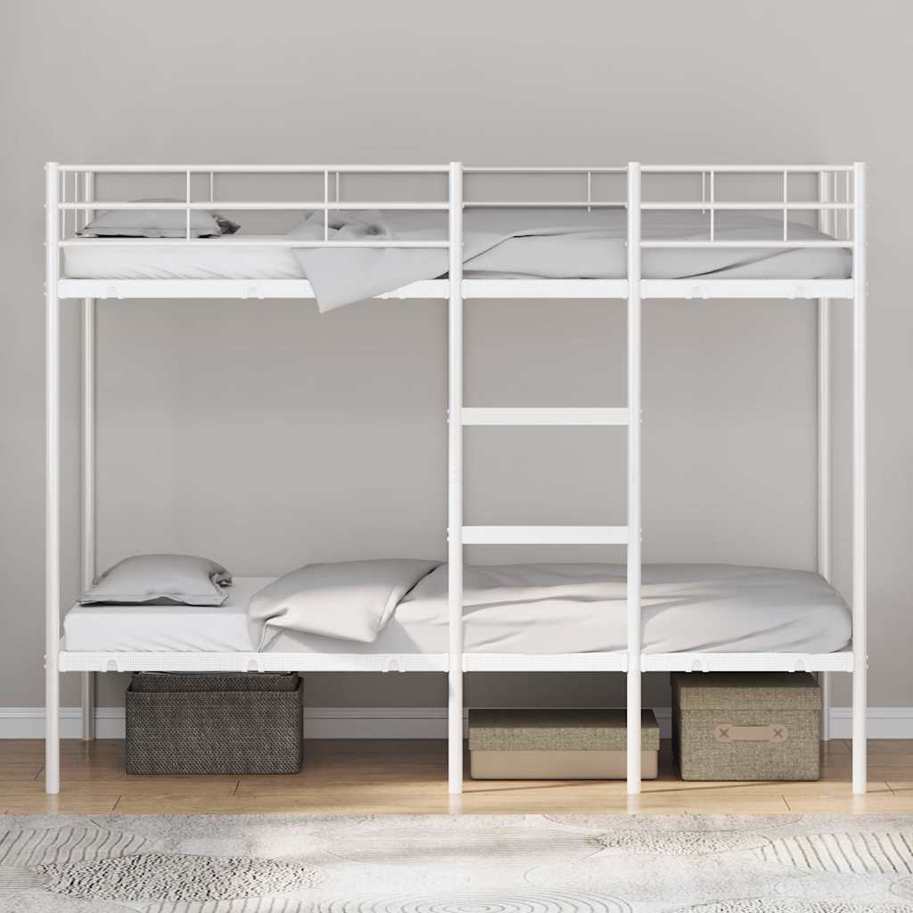 Beliche sem colchão 90x200 cm aço branco
