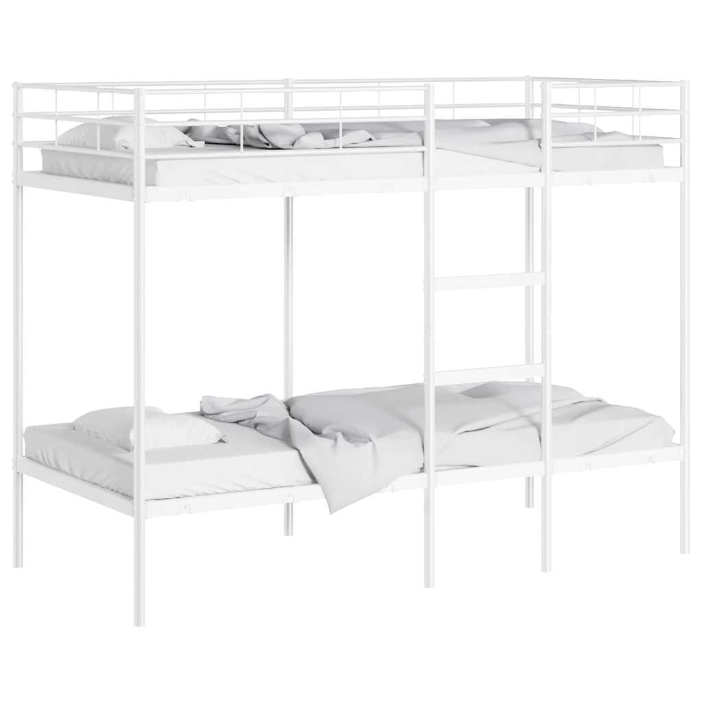 Beliche sem colchão 90x200 cm aço branco