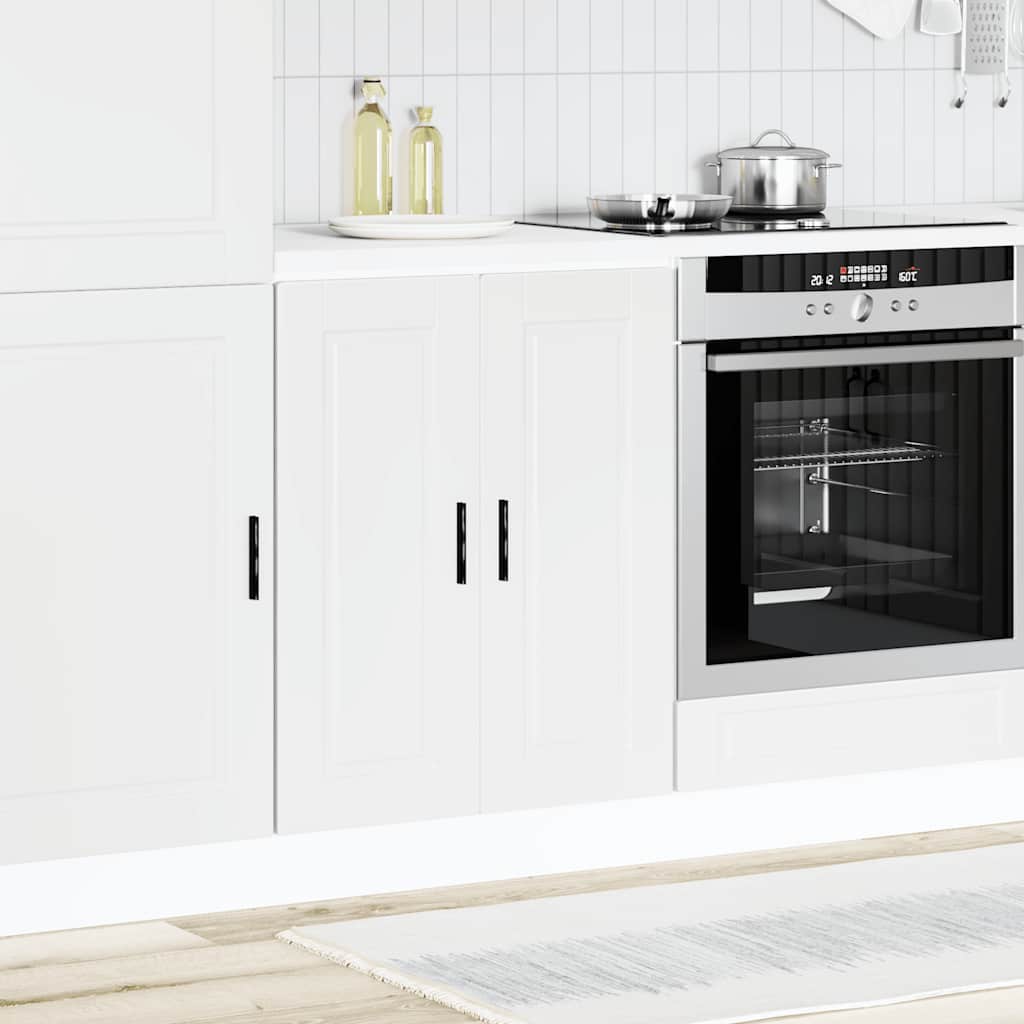 Armário base de cozinha porto derivados de madeira branco