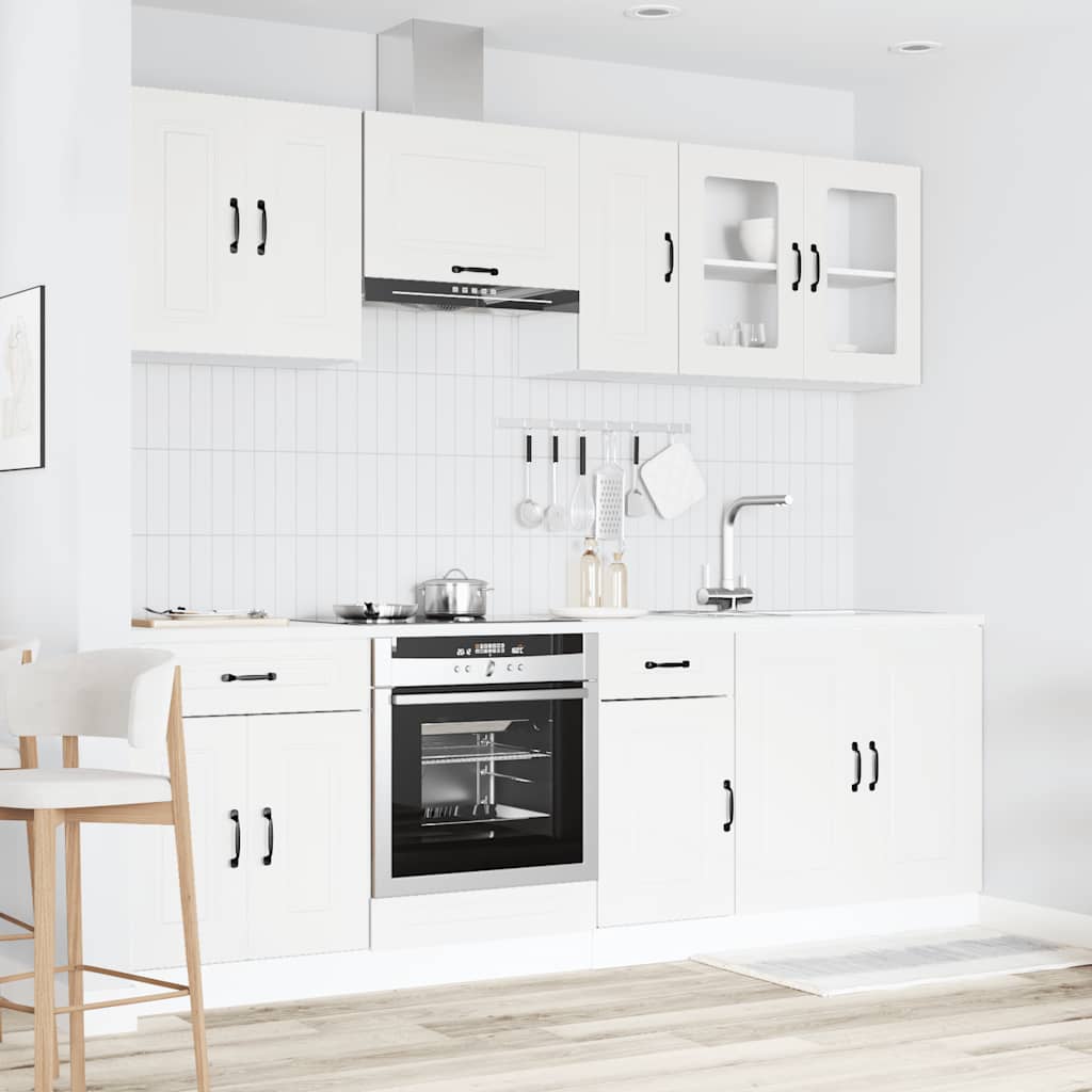 8 Peças armário de cozinha conjunto kalmar branco