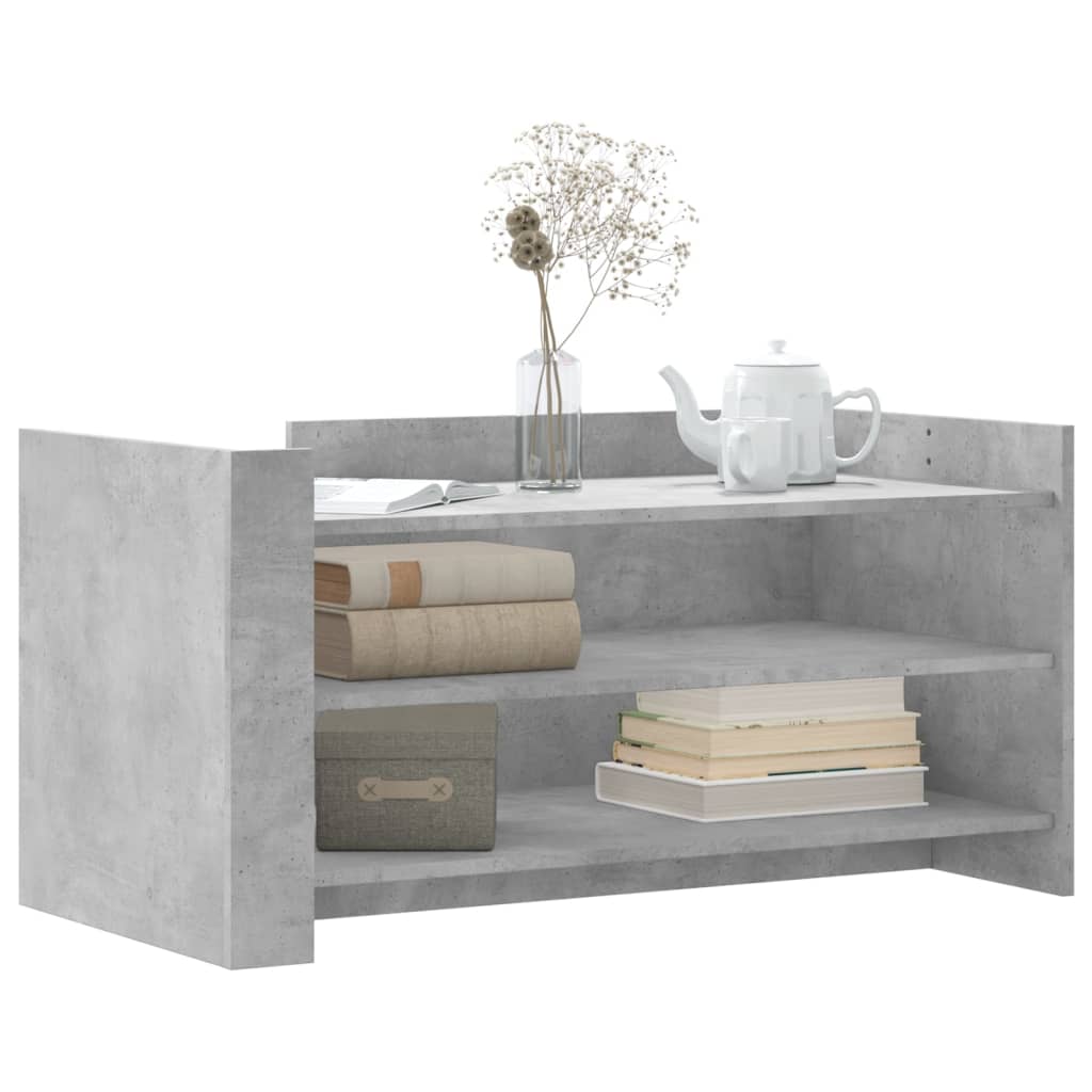 Mesa de centro 100x50x50cm derivados de madeira cinza cimento