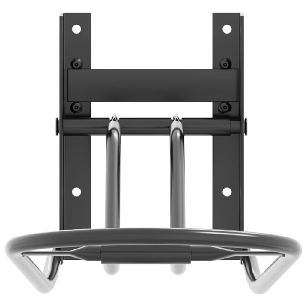 Suporte para sela de parede dobrável ferro preto