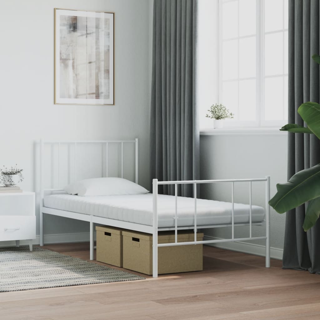 Colchão de espuma 90x200 cm 7 zonas dureza 20 ild branco