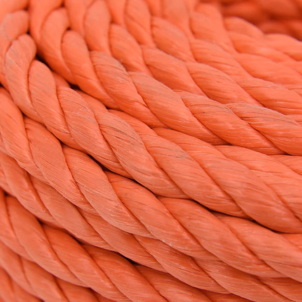 Corda de trabalho 12 mm 50 m polipropileno laranja