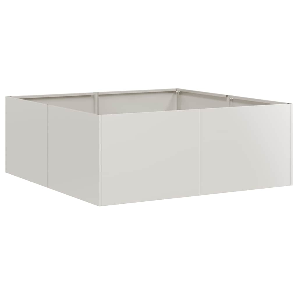 Vaso/floreira 80x80x30 cm aço inoxidável