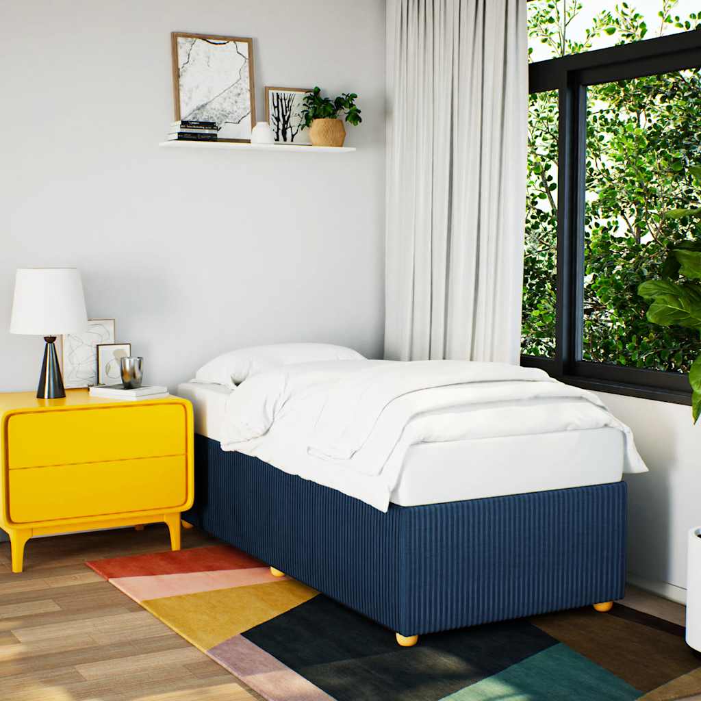 Estrutura de cama sem colchão 80x200 cm azul