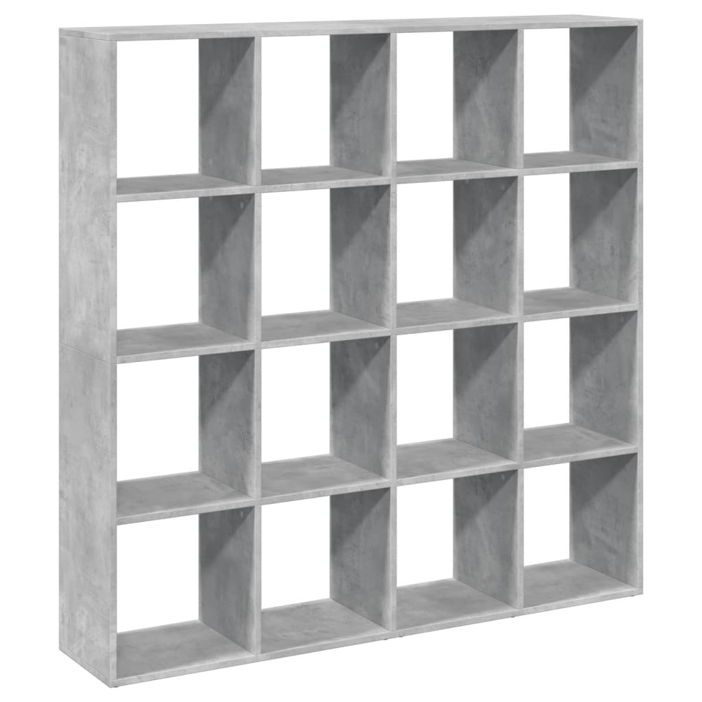 Estante 137,5x29x137,5 cm derivados de madeira cinza cimento