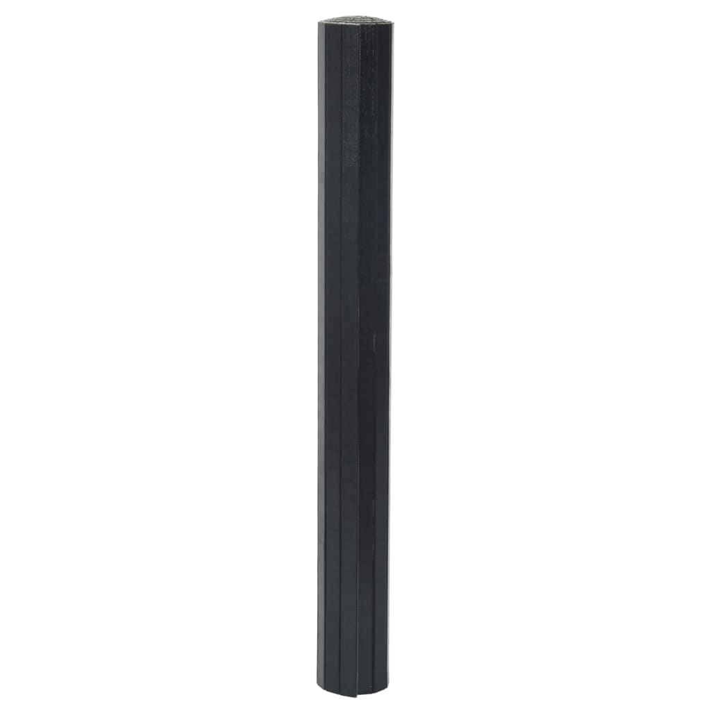 Tapete retangular 70x100 cm bambu preto