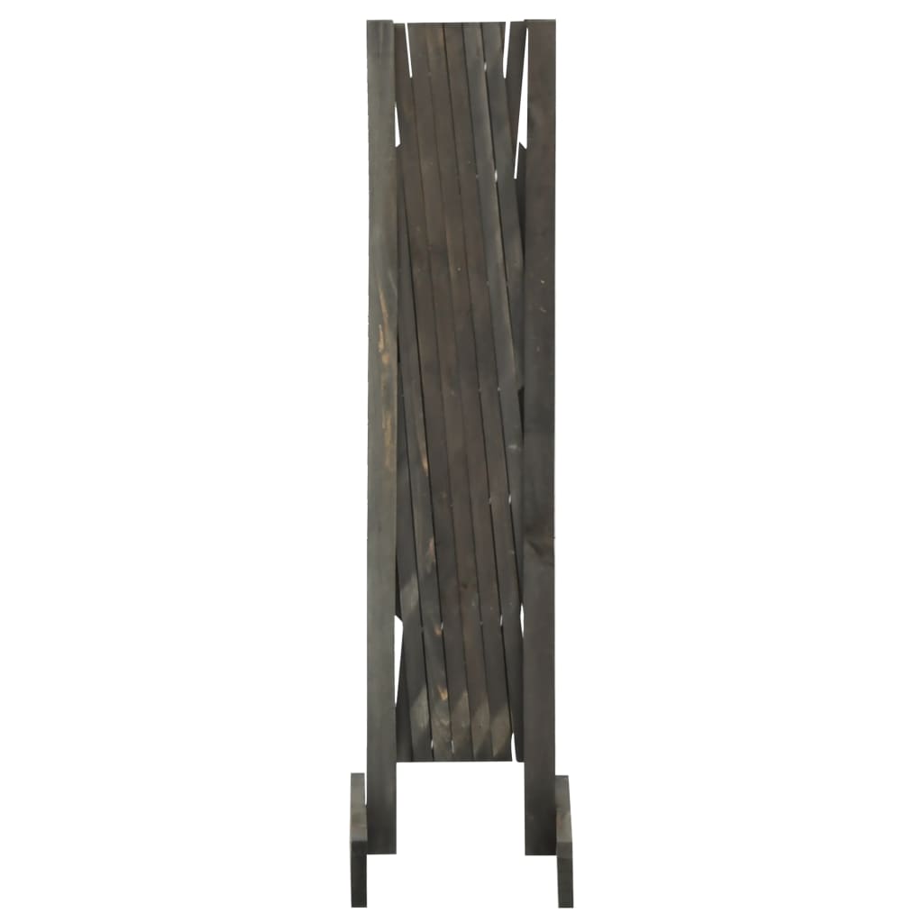 Vedação em treliça para jardim 120x90 cm abeto maciço cinzento