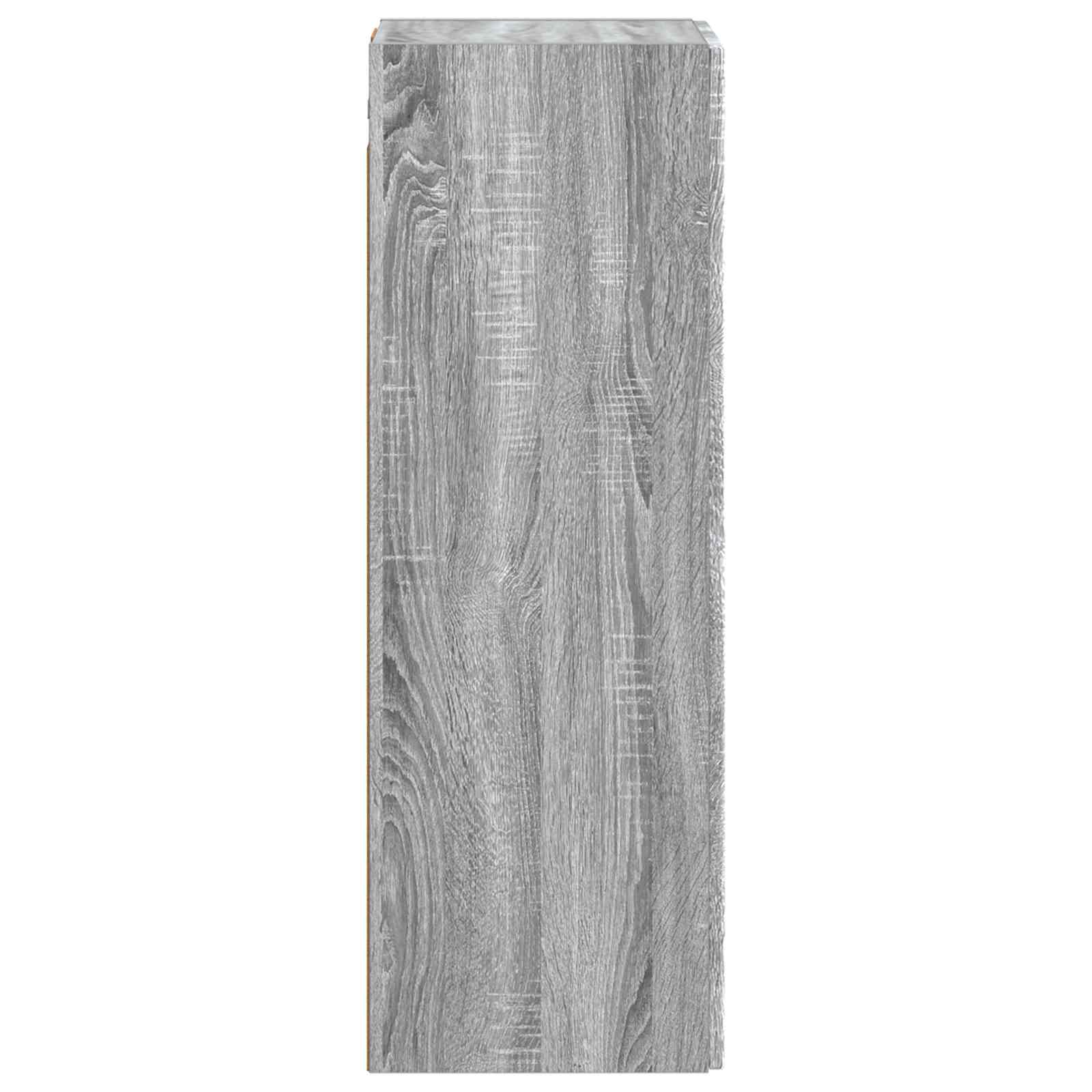 Gabinete de banheiro suspenso sonoma cinzento 33 x 34,5 x 60 cm