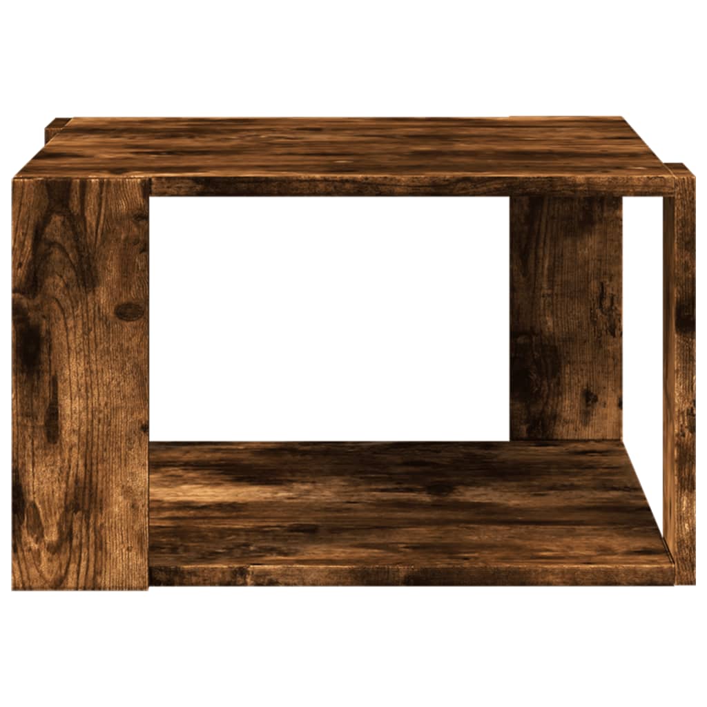 Mesa de centro 51,5x51,5x30cm derivados madeira carvalho fumado