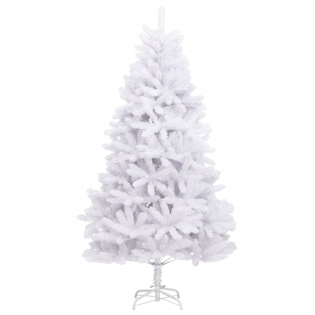 Árvore de natal artificial articulada com suporte 240 cm branco