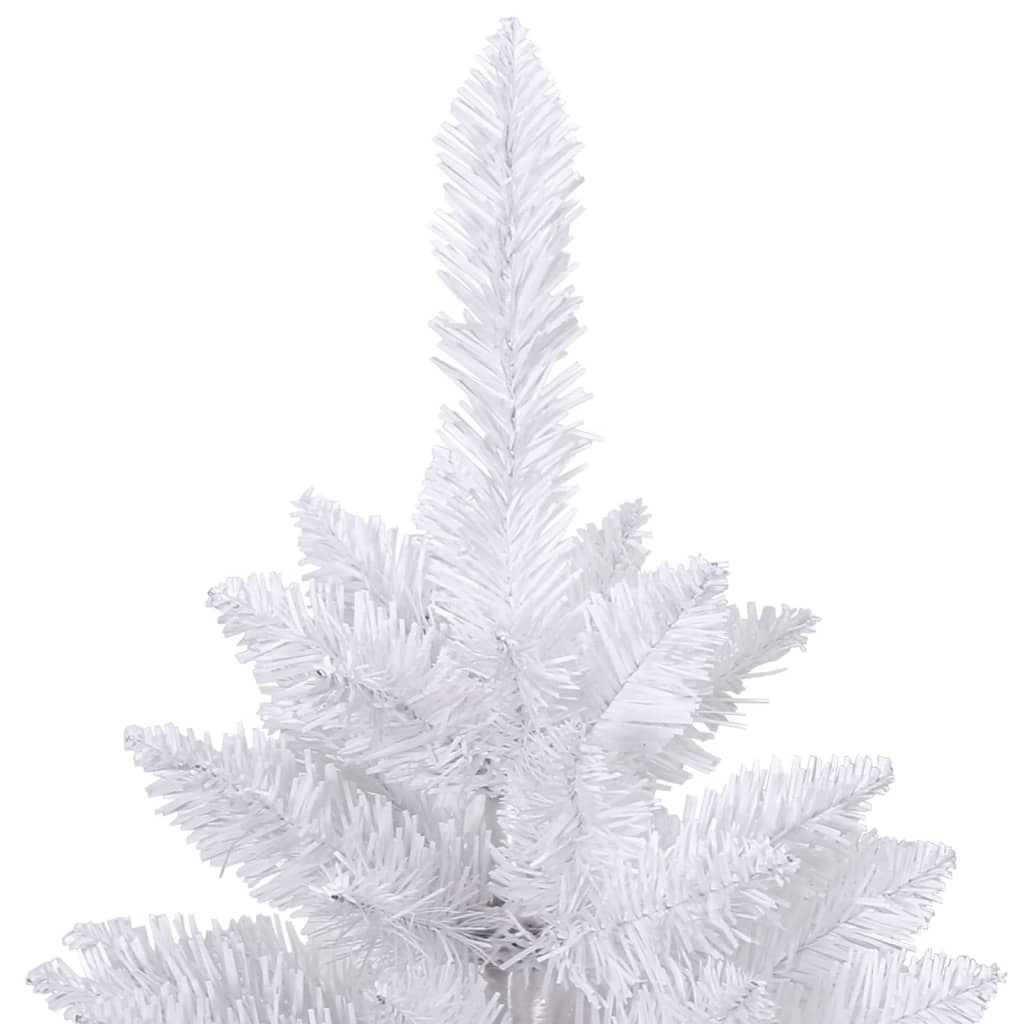 Árvore de natal artificial articulada com suporte 240 cm branco
