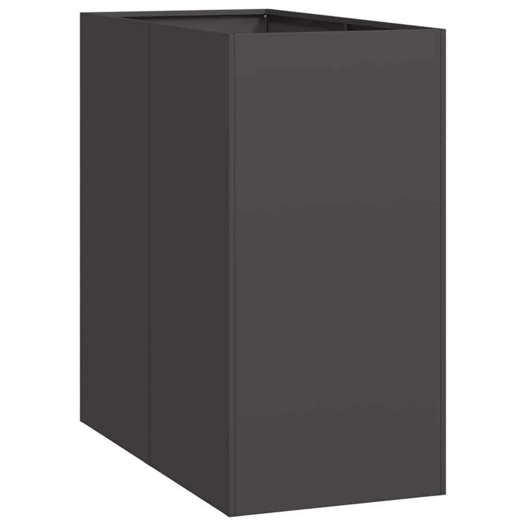 Vaso floreira 40x80x80 cm aço preto