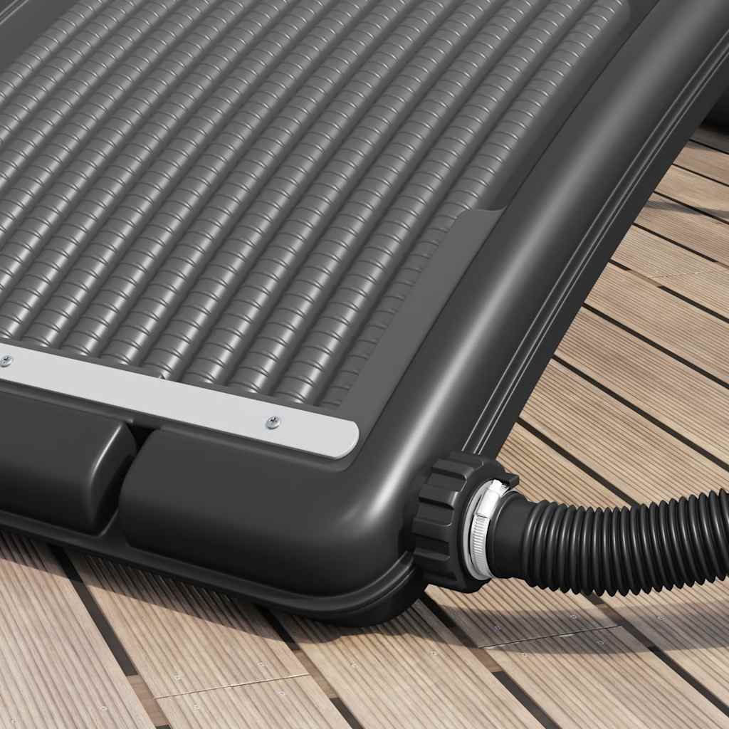 Painéis de aquecimento solar curvos p/ piscina 3 pcs 110x65 cm