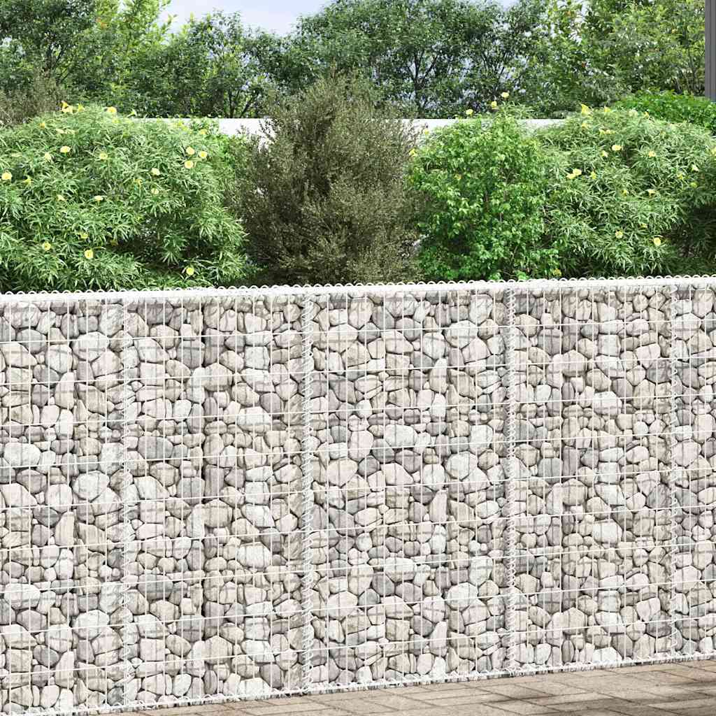 Canteiro elevado/cesto gabião trapézio 100x20x100cm aço galvan.