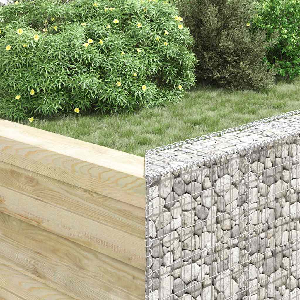 Canteiro elevado/cesto gabião trapézio 100x20x100cm aço galvan.