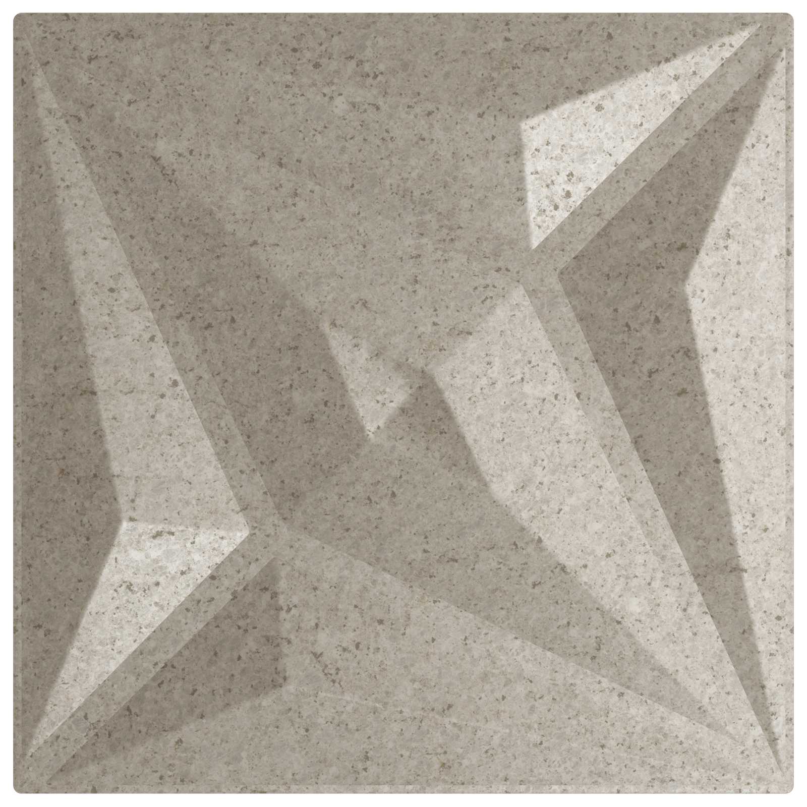 Painéis de parede 48 unid. 50 x 50 cm beton estrela espuma xps