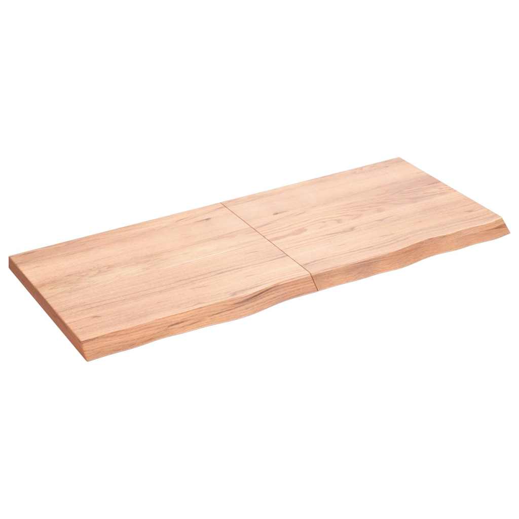 Prateleira de parede 120x50x(2-4) cm carvalho tratado castanho