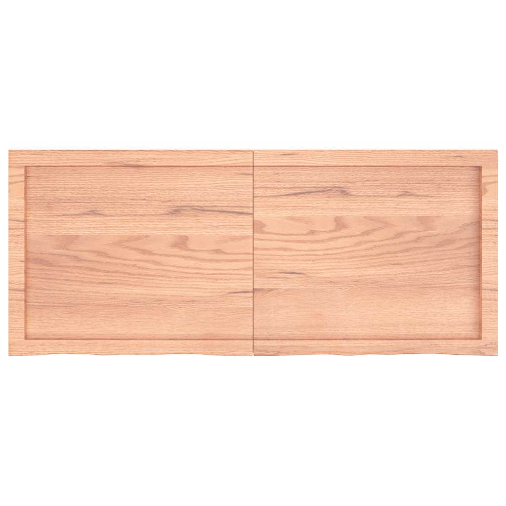 Prateleira de parede 120x50x(2-4) cm carvalho tratado castanho