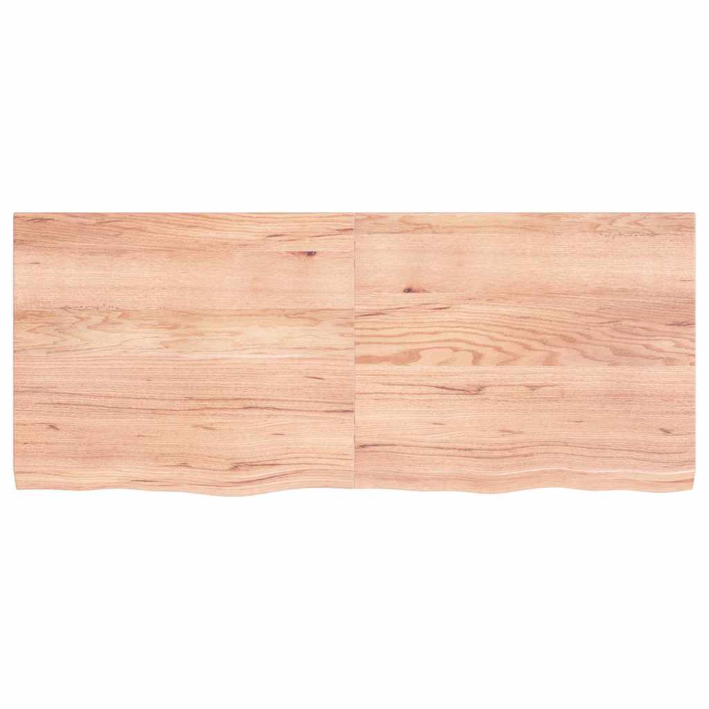 Prateleira de parede 120x50x(2-4) cm carvalho tratado castanho