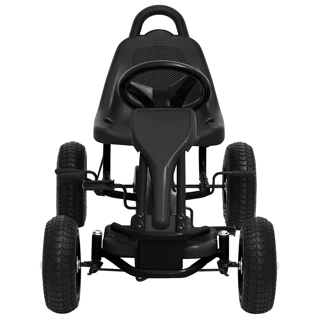 Kart a pedais com pneus pneumáticos preto