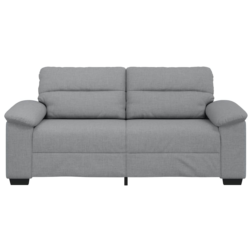 Sofá de 2 lugares em tecido 180x81x84 cm cinzento-claro