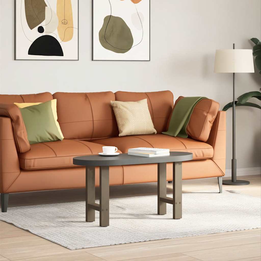 Pés para mesa de centro em aço natural, 2 peças, 28x(42-43) cm, aço