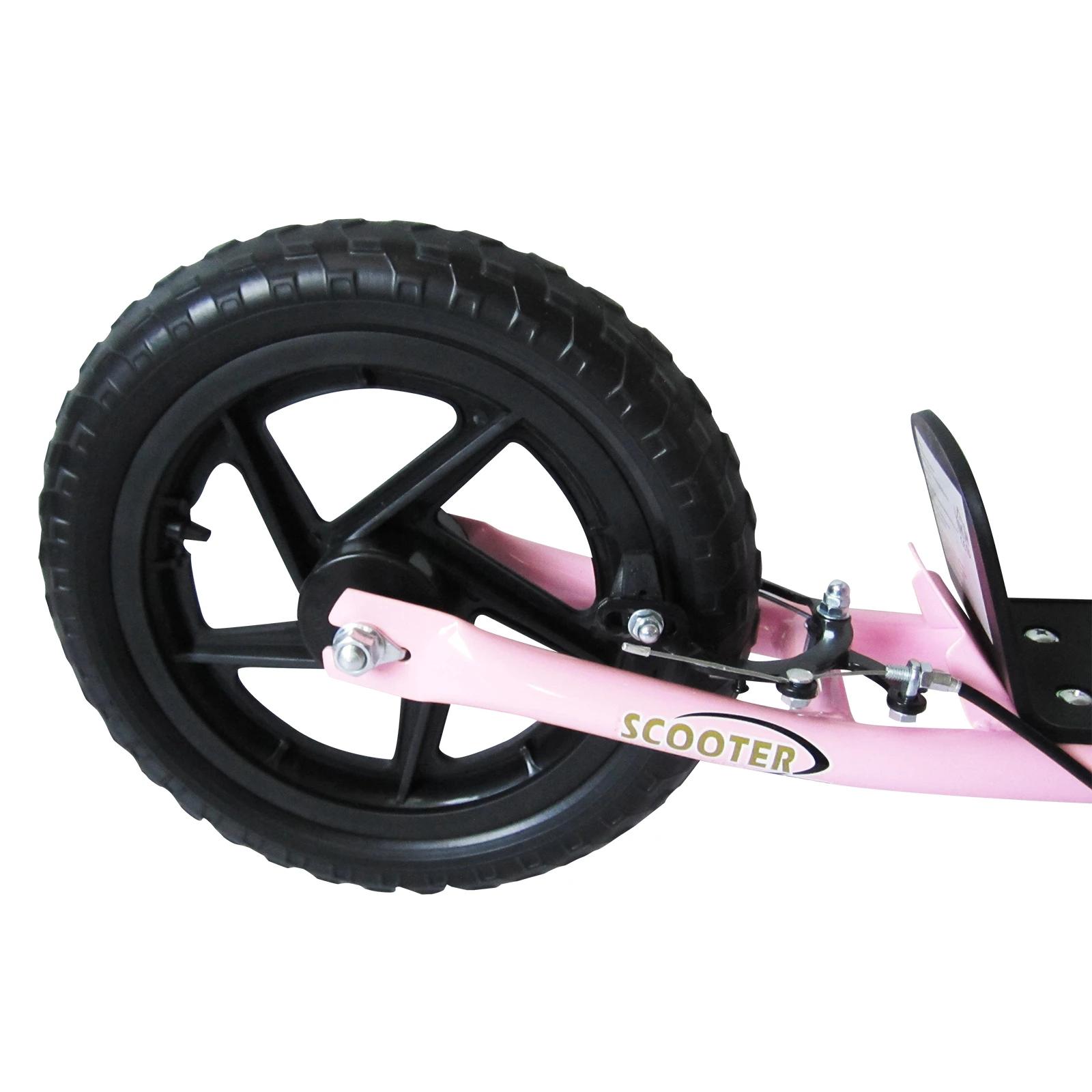 Trotinete para Crianças acima de 5 anos Scooter de 2 Rodas Grandes de 12 Polegadas com Freio e Guidão Ajustável em Altura Carga