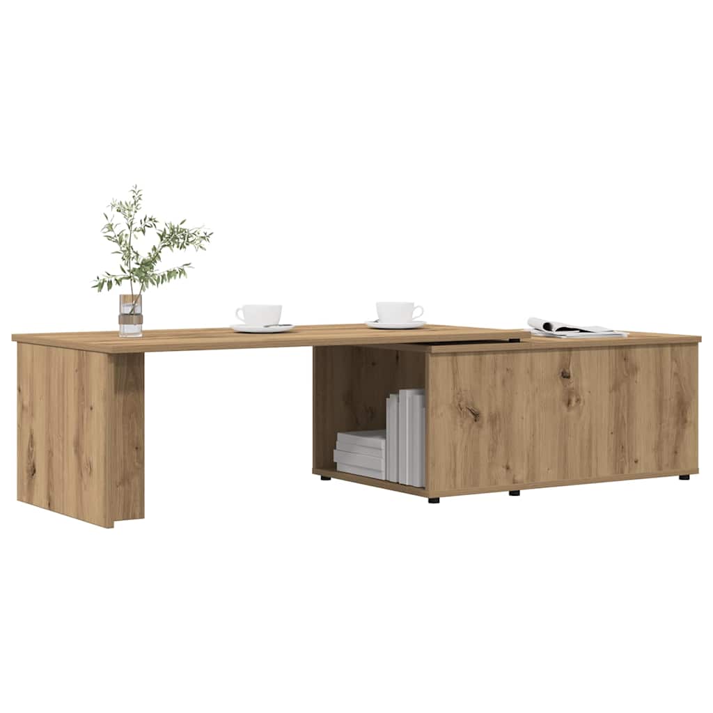 Mesa de centro 150x50x35 cm deriv. madeira carvalho artisiano