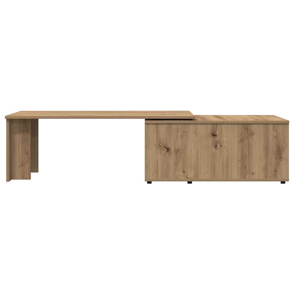 Mesa de centro 150x50x35 cm deriv. madeira carvalho artisiano