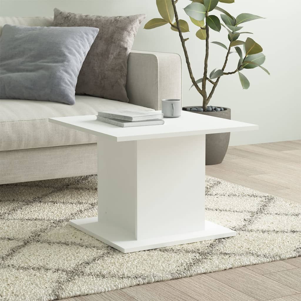 Mesa de centro 55,5x55,5x40 cm derivados de madeira branco