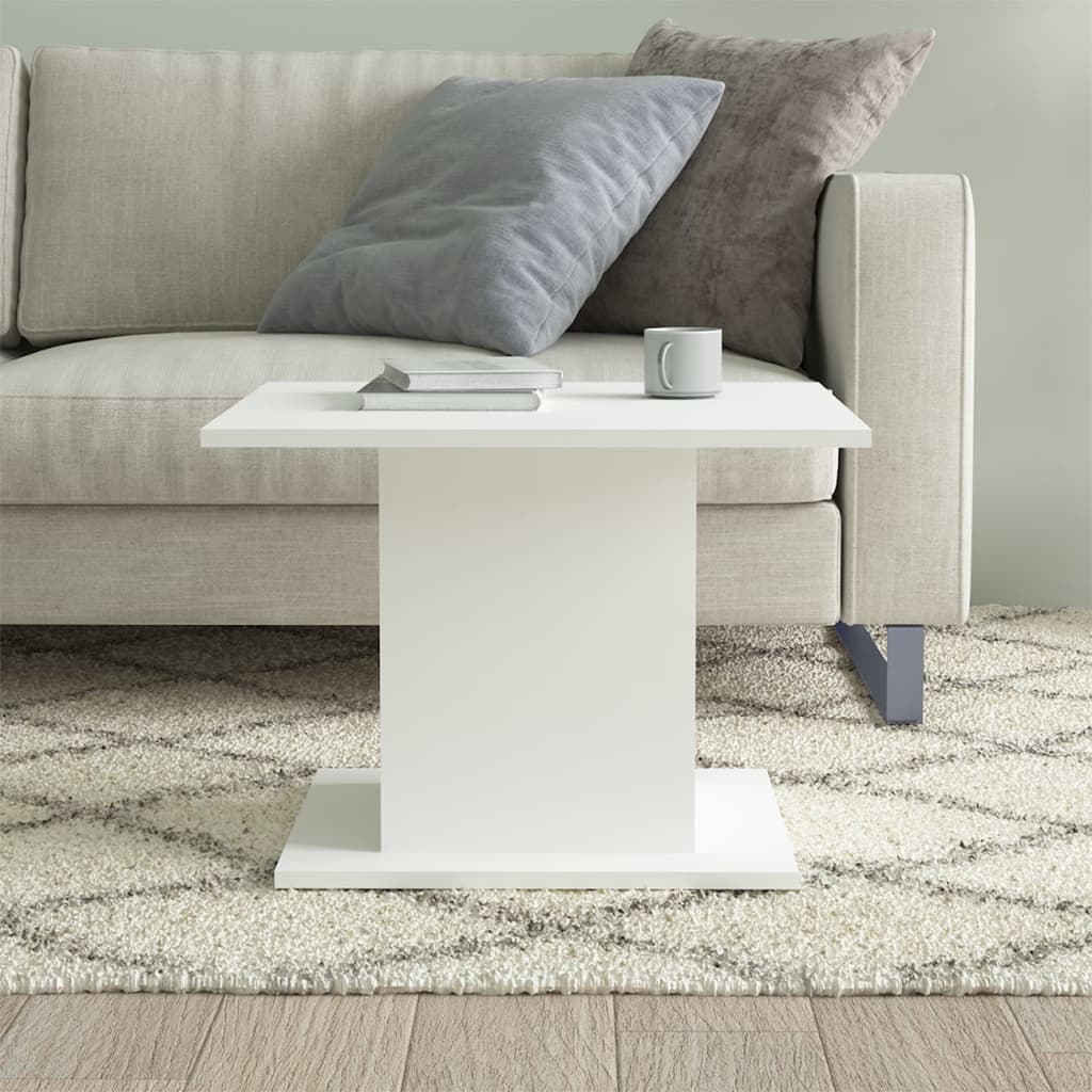 Mesa de centro 55,5x55,5x40 cm derivados de madeira branco