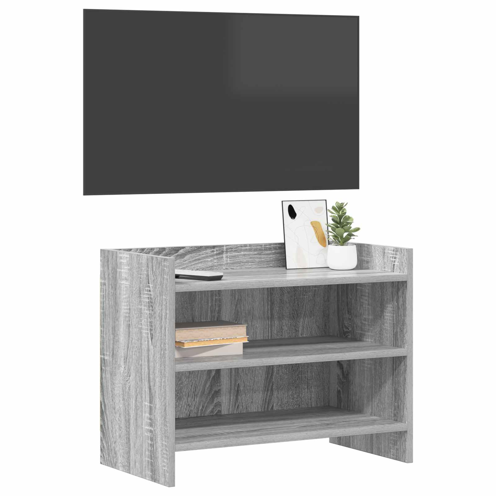 Gabinete para TV 60 x 33 x 47 cm sonoma cinzento