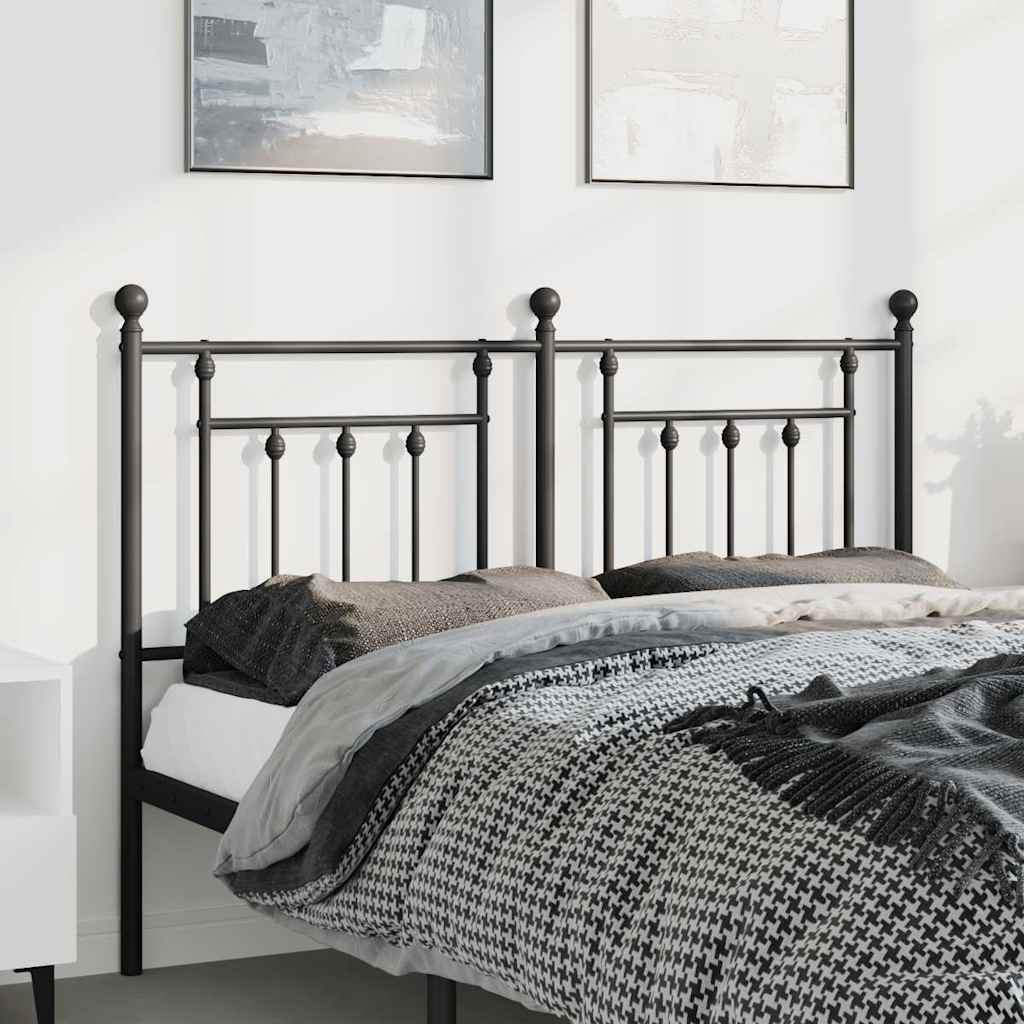 Cabeceira de substituição 150 cm metal preto