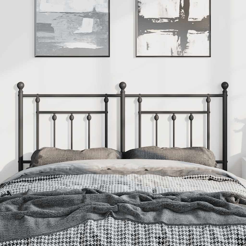 Cabeceira de substituição 150 cm metal preto