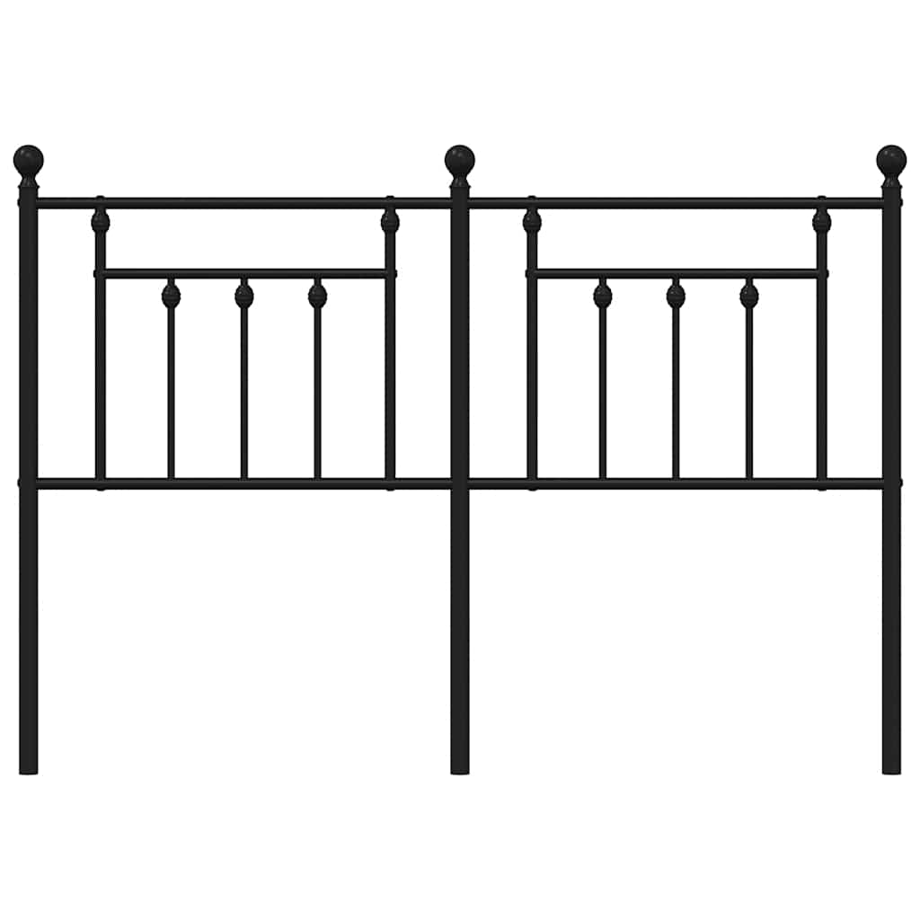 Cabeceira de substituição 150 cm metal preto