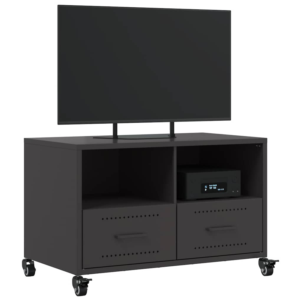 Móvel de TV 68x39x43,5 cm aço preto