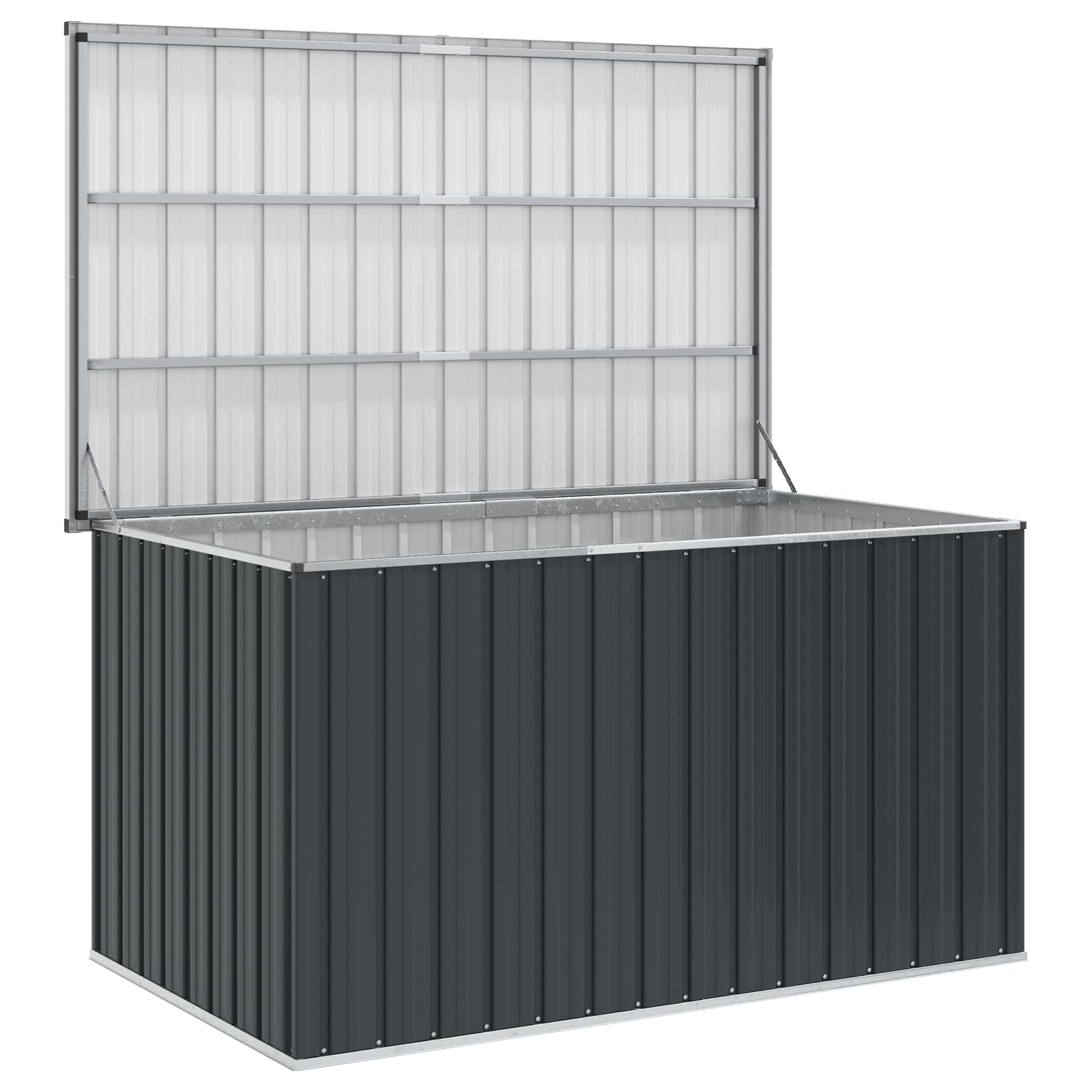 Caixa de arrumação para jardim 171x99x93 cm antracite