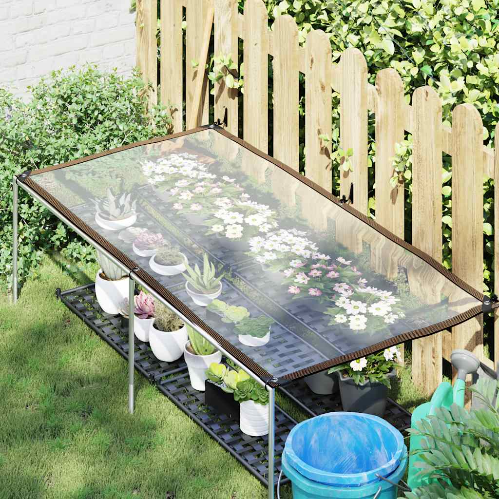 Encerado transparente com ilhós 1x2 m polietileno