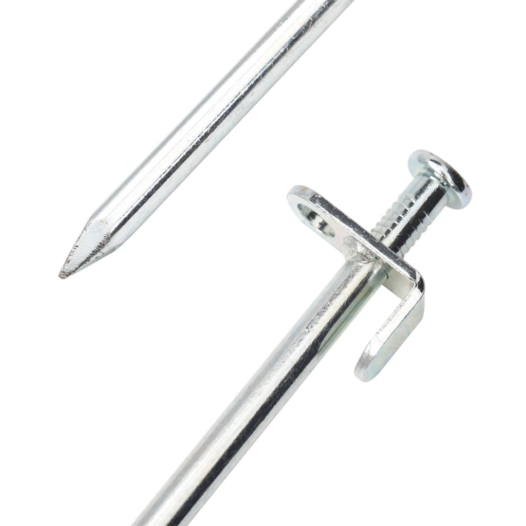 Estacas para tenda 24 pcs 30 cm 8 mm aço galvanizado